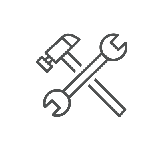 Logo service outils 'thèque - Conciergerie solidaire de l'Oise